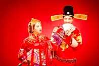 中式婚照這麼美，可不只有鳳冠霞帔